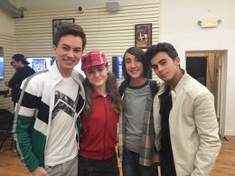 On the set of The Fosters