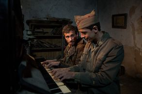 Marcel Borràs and Oriol Pla in Uncertain Glory (2017)