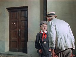 Aleksei Litvinov and Nikolay Volkov in The Flying Carpet (1957)