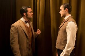 Aris Athanasopoulos and Sayer Roberts in Murdoch Mysteries: Murdoch Schmurdoch