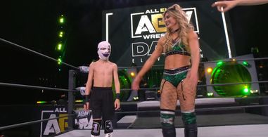 Brodie Huber and Taynara Melo in AEW Dark: Elevation (2021)