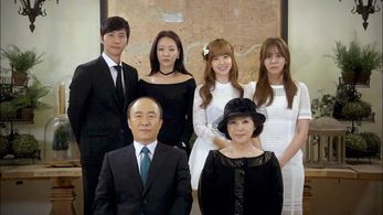 Du-shim Ko, Sang-woo Lee, and Kim You-Jin in High Society (2015)