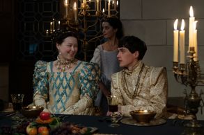 Kiruna Stamell, Alex Heath, Amrita Acharia, and Liv Hill in The Serpent Queen (2022)