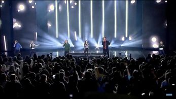 Mathew Edmondson Performing with The MiX ft. Ethan Young and Raina Harten WE Day Ottawa 2018