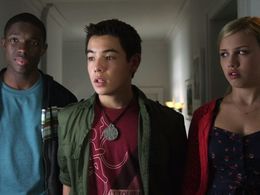 Carlos Knight, Ryan Potter, and Gracie Dzienny in Supah Ninjas (2011)