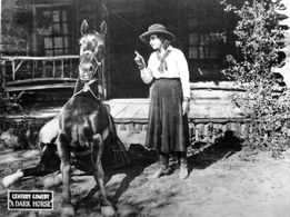 Ena Gregory and Queenie the Horse in A Dark Horse (1922)