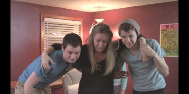 Brayden Patterson, Courtni Aries, and Matthew Becker in Up on High Ground (2014)