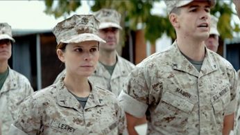 Kate Mara and Rudy Dobrev in Megan Leavey (2017)