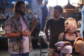 Tyler Labine, Alison Pill, and Pedro Morelli in Zoom (2015)