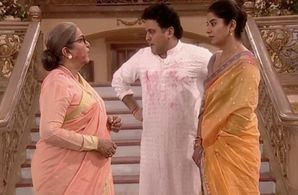 Mita Vashisht, Ali Asgar, and Lily Patel in Kahaani Ghar Ghar Kii (2000)