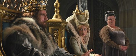Sarah Flind, Sharlto Copley, and Hannah New in Maleficent (2014)