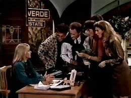 Ellen DeGeneres, Mary Page Keller, Ray Buktenica, Alison La Placa, and Philip Charles MacKenzie in Open House (1989)