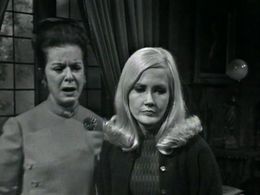 Joan Bennett and Nancy Barrett in Dark Shadows (1966)