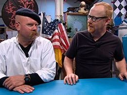 Adam Savage and Jamie Hyneman in MythBusters (2003)