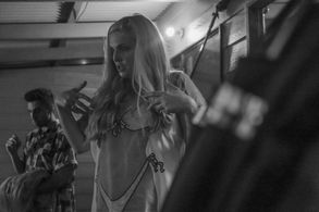 Mansoor Noor and Claudia Dzienny in Wanderbust (2019)