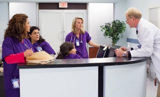 Ed Begley Jr., Claire Risoli, Lucy DeVito, Britt Sanborn, and Aimee McKay in How to Succeed at Birth (2013)