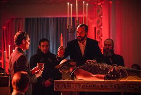 Falk Hentschel, Arthur Darvill, Casper Crump, and Nikolai Witschl in DC's Legends of Tomorrow (2016)