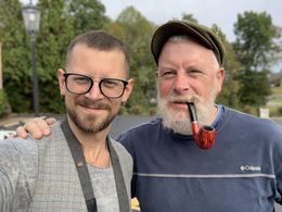 Age makeup on Alistair McPherson, as featured on the Prestige Makeup and Effects Tutorial.
