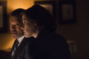 Laurence Fishburne and Caroline Dhavernas in Hannibal (2013)