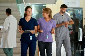 Natasha Calis and Katie Uhlmann in Nurses (2020)