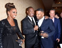 Jamie Foxx, Holly Robinson Peete, and Rodney Peete