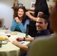 David Morwick on the set of The Mondavi Gang.