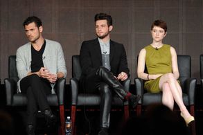 Valorie Curry, Nico Tortorella, and Adan Canto in The Following (2013)