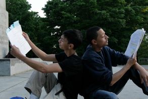 Actor's Billy Conahan & Joshua Rivera. ' In the Land of Milk and Honey ' coming soon winter 2012.