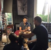 Joshua Triplett on set