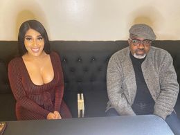 Lakithia Nicole and Celebrity Barber Shaun Perkins on season 3 of The Lakithia Nicole Talk Show