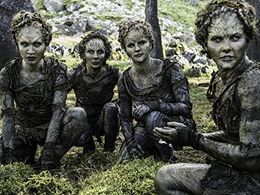 Kae Alexander, Kristina Baskett, Rachelle Beinart, and Casey Michaels in Game of Thrones (2011)