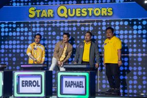 Hero Angeles, Errol Abalayan, Joseph Bitangcol, and Raphael Martinez in Family Feud Philippines (2022)