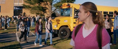 Eric Patrick Cameron and Angourie Rice in Mean Girls (2024)
