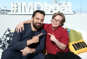 Jake Johnson and Cole Sibus at an event for Stumptown (2019)