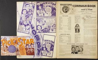 Oliver Hardy, Mischa Auer, Jack Haley, Patsy Kelly, Stan Laurel, Rosina Lawrence, and Lyda Roberti in Pick a Star (1937)