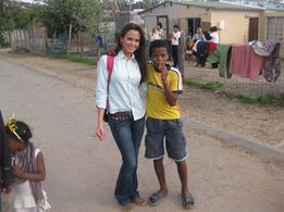 Mentoring children affected by AIDS in a village near Cape Town, South Africa.