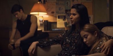 Still of Barton Cowperthwaite, Daniela Norman and Nicole Huff in Tiny Pretty Things