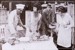 True Boardman, Ollie Kirby, Thomas G. Lingham, and Marin Sais in The Riddle of the Rings (1915)