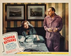 Joan Blondell and Roland Young in Topper Returns (1941)