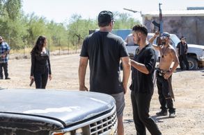 jNIC on set of EL COYOTE - Cartel raid