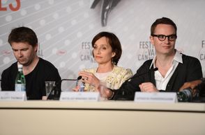 Kristin Scott Thomas, Nicolas Winding Refn, and Matthew Newman at an event for Only God Forgives (2013)