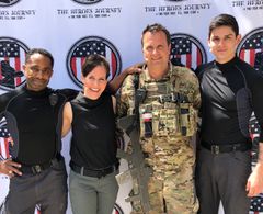 The cast of Last Out: Elegy of a Green Beret prepare to perform in Orlando, FL on their 2019 National Tour