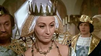 Rolf Hoppe, Karin Lesch, and Pavel Trávnícek in Three Wishes for Cinderella (1973)