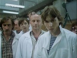 Jirí Menzel, Borivoj Navrátil, Pavel Zednícek, and Bohumil Starý in Fandy, ó Fandy (1983)