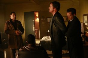 Adam Baldwin, Jon Huertas, Seamus Dever, and Brett DelBuono in Castle (2009)