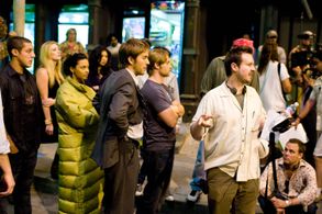 Liza Lapira, Matt Reeves, Theo Rossi, Mike Vogel, Jessica Lucas, Michael Stahl-David, and Margot Farley in Cloverfield (