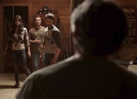 Patrick Flanagan, Garrett Hines, and Leticia Jimenez in Jake's Road (2019)