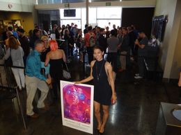 Rene Michelle Aranda attending academy award qualifying LA Shorts Film Festival as cast (Bunny) for Debbie & Doug Drop A