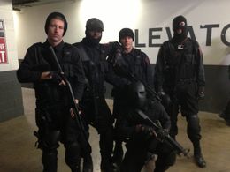 Leon Farmer on Set of Dog Blood.