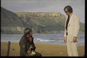 Michael Caine and Amerigo Tot in Pulp (1972)